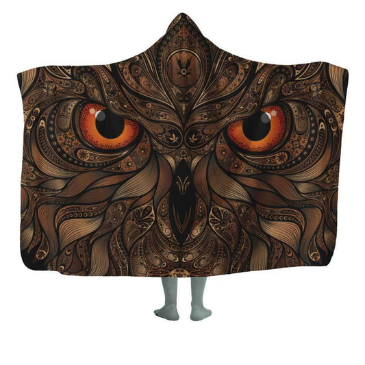 Hooded Blanket Kids - 50x60 / MicroFleece Night Owl Hooded Blanket NIGHT-OWL_HOODED-BALNKET_50x60