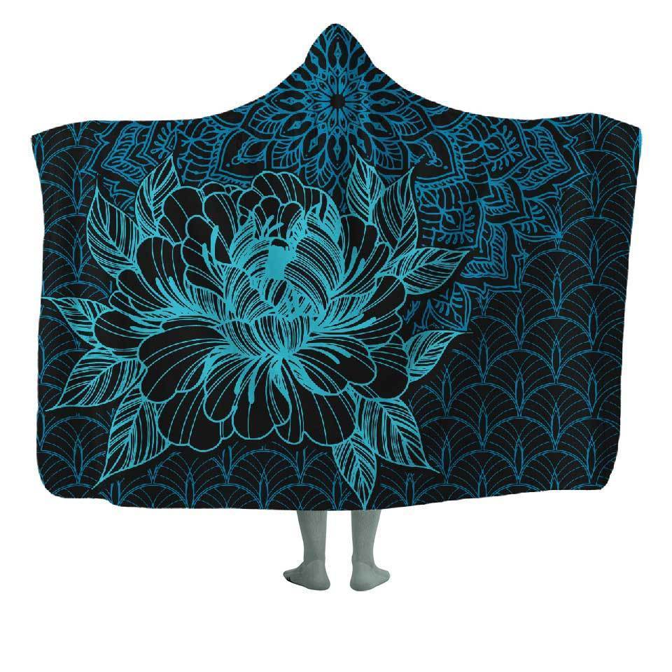 Hooded Blanket Kids - 50x60 / Original / MicroFleece Mandala Hooded Blanket MANDALA_HOODED-BLANKET_50x60