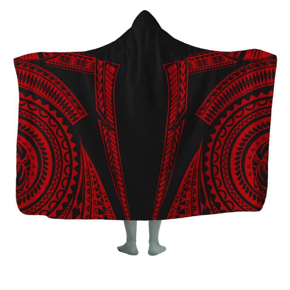 Hooded Blanket Kids - 50x60 / Red / MicroFleece Kanaloa Hooded Blanket KANALOA-RED_HOODED-BLANKET-50x60