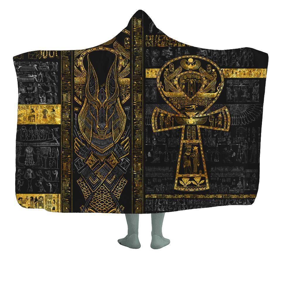 Hooded Blanket Premium Sherpa / Adult 60x80 Book of the Dead Hooded Blanket-Limited BOOK-OF-THE-DEAD-LTD_HOODED-BLANKET-60x80-SHERPA