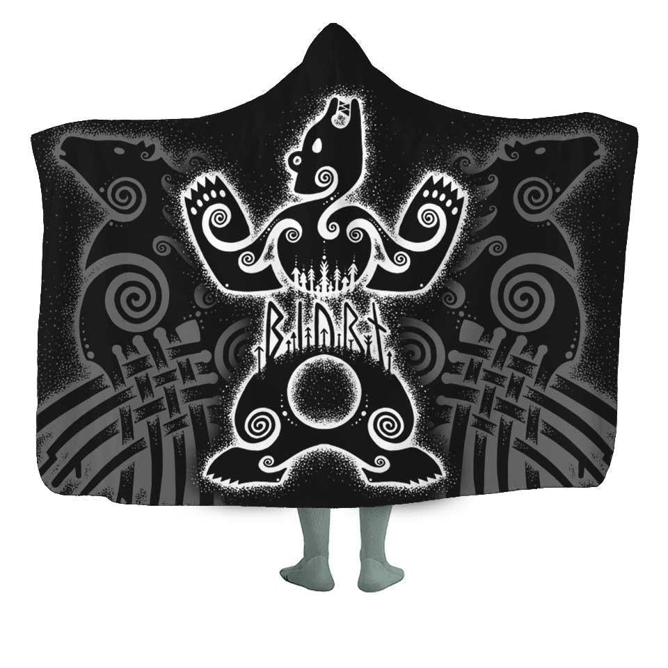 Hooded Blanket Premium Sherpa / Adult 60x80 Norse Beasts Hooded Blanket VIKING-ANIMALS_HOODED-BLANKET-60x80-SHERPA
