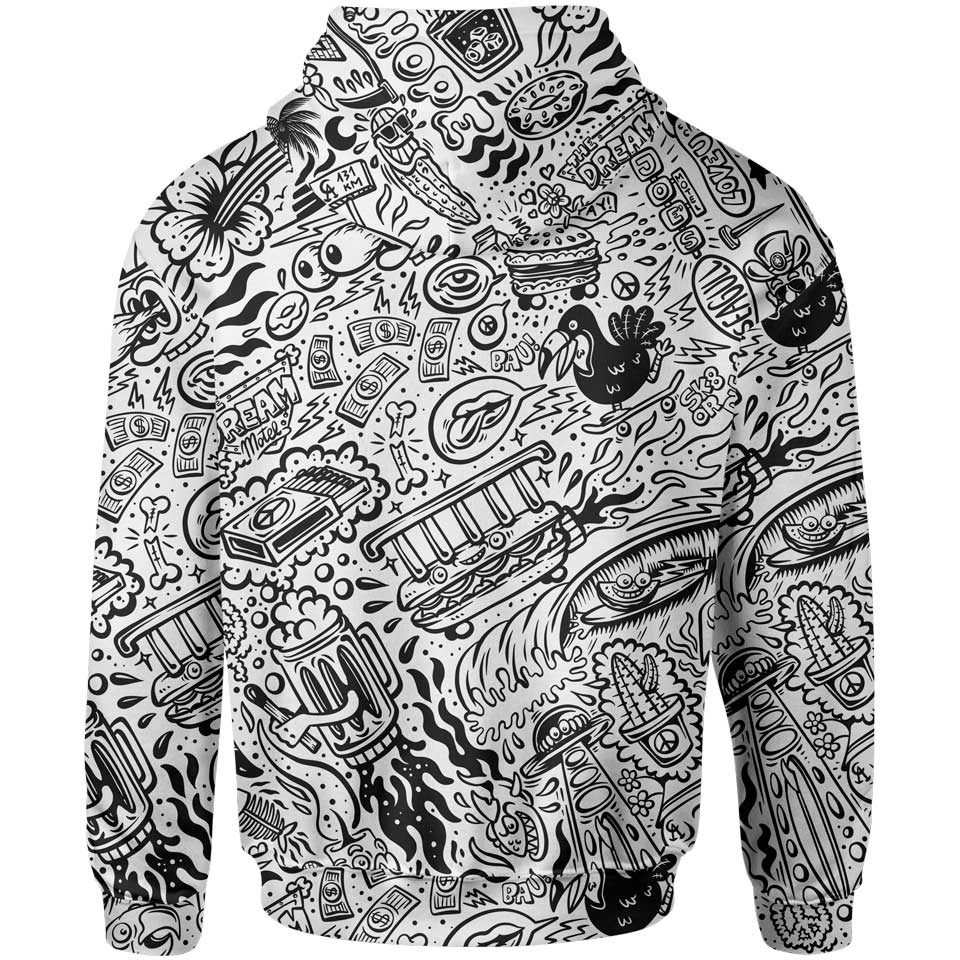 Joe Doodle Pullover Hoodie – Lunafide