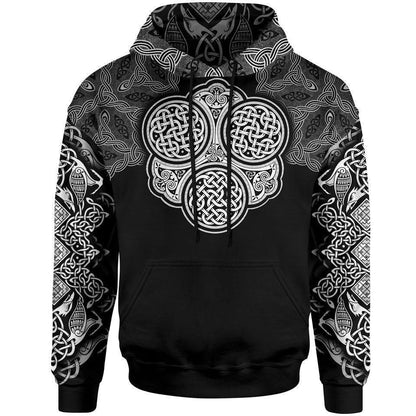 Hoodie S / Black Three Knots Pullover Hoodie CELTIC-KNOT_HOODIE-3.0_SM