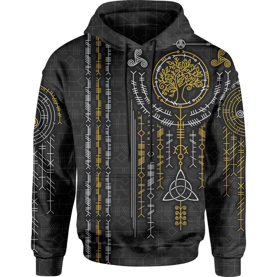Hoodie S Ogham Pullover Hoodie - Black Edition OGHAM-BLK_HOODIE-3.0_SM