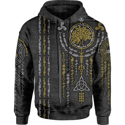 Hoodie S Ogham Pullover Hoodie - Black Edition OGHAM-BLK_HOODIE-3.0_SM