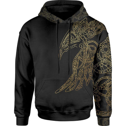 Hoodie S Raven God Pullover Hoodie VIKING-RAVEN_HOODIE-3.0_SM