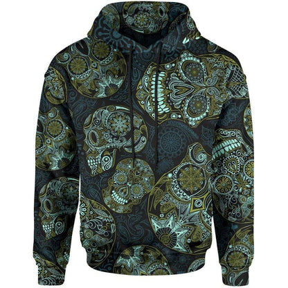 Hoodie S / Turquoise Day of the Dead Hoodie DAYS-OF-THE-DEAD_HOODIE-3.0_SM