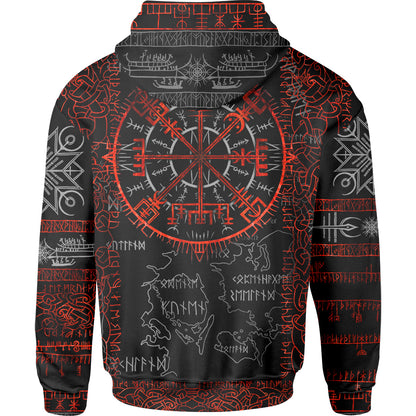Hoodie Vegvisir Pullover Hoodie - Ember Edition