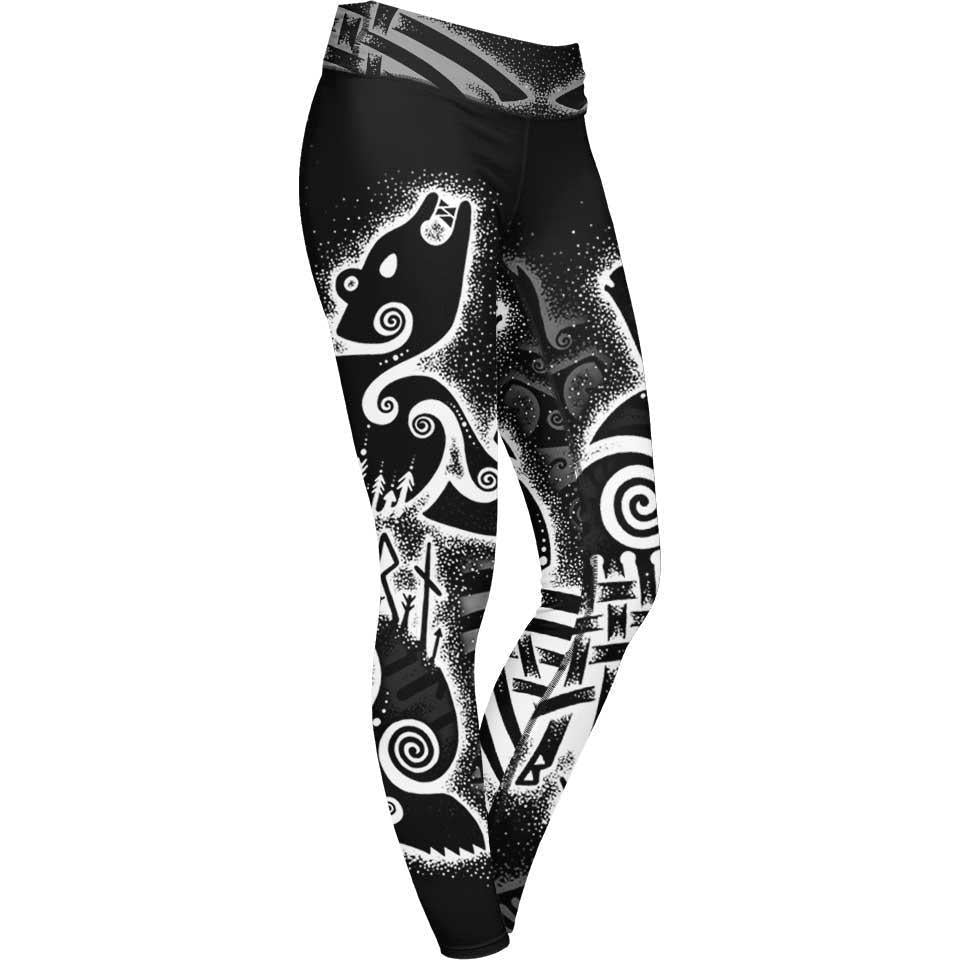 Leggings XS Norse Beasts Leggings VIKING-ANIMALS_LEGGING-6PAN_XS