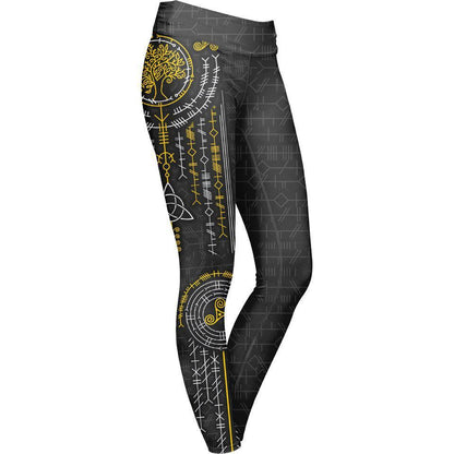 Leggings XS Ogham Leggings - Black Edition OGHAM-BLK_LEGGING-6PAN_XS
