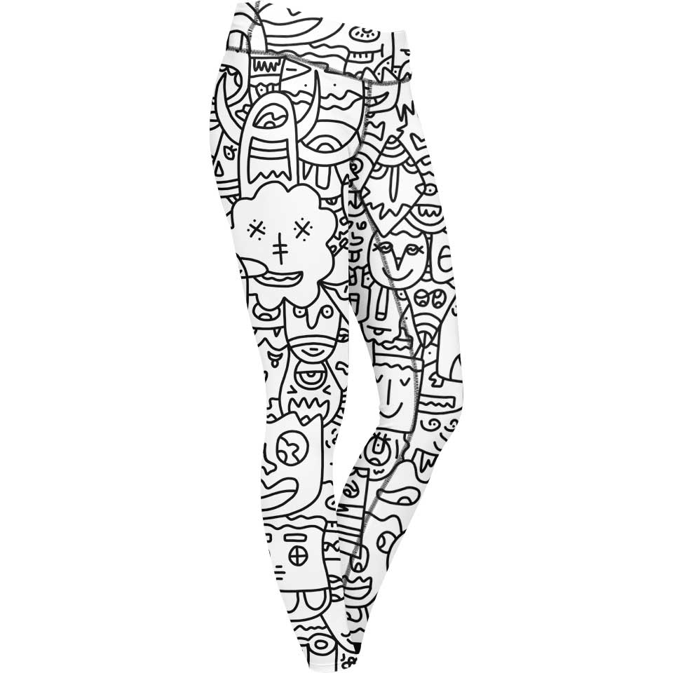 Leggings XS / Plain Pretty Done's Doodle Leggings DONE-DOODLE_LEGGING-6PAN_XS