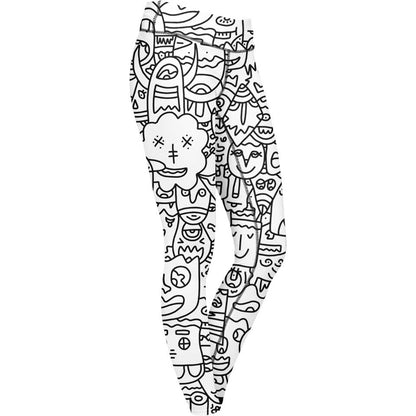 Leggings XS / Plain Pretty Done's Doodle Leggings DONE-DOODLE_LEGGING-6PAN_XS