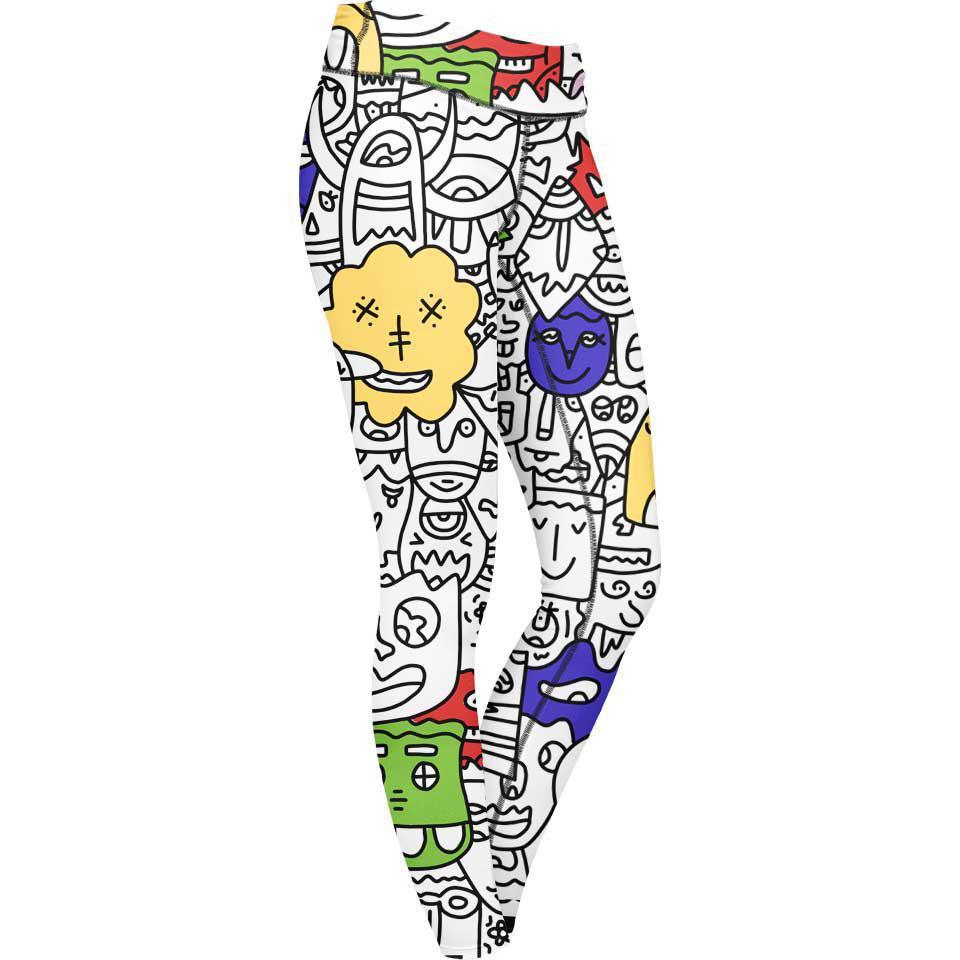 Leggings XS / Pop Pretty Done's Doodle Leggings DONE-DOODLE-CL_LEGGING-6PAN_XS