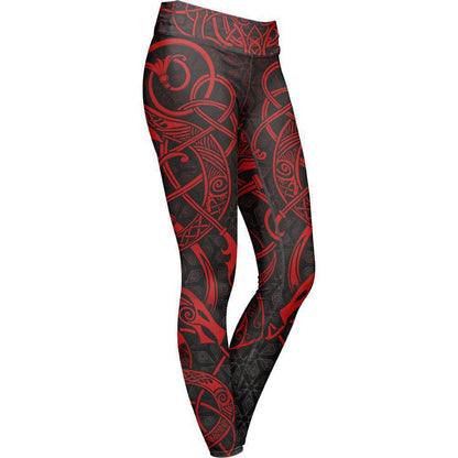Leggings XS World Serpent Leggings - Limited SERPENT-RED_LEGGING-6PAN_XS