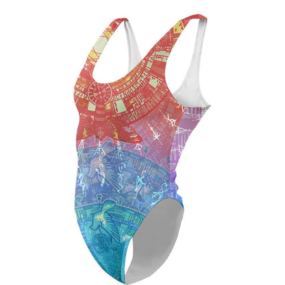 One-Piece Swimsuit S / High Waist-Low Back / Light Alchemy Swimsuit ALCHEMY-LIGHT_SWIMSUIT_V2_SM