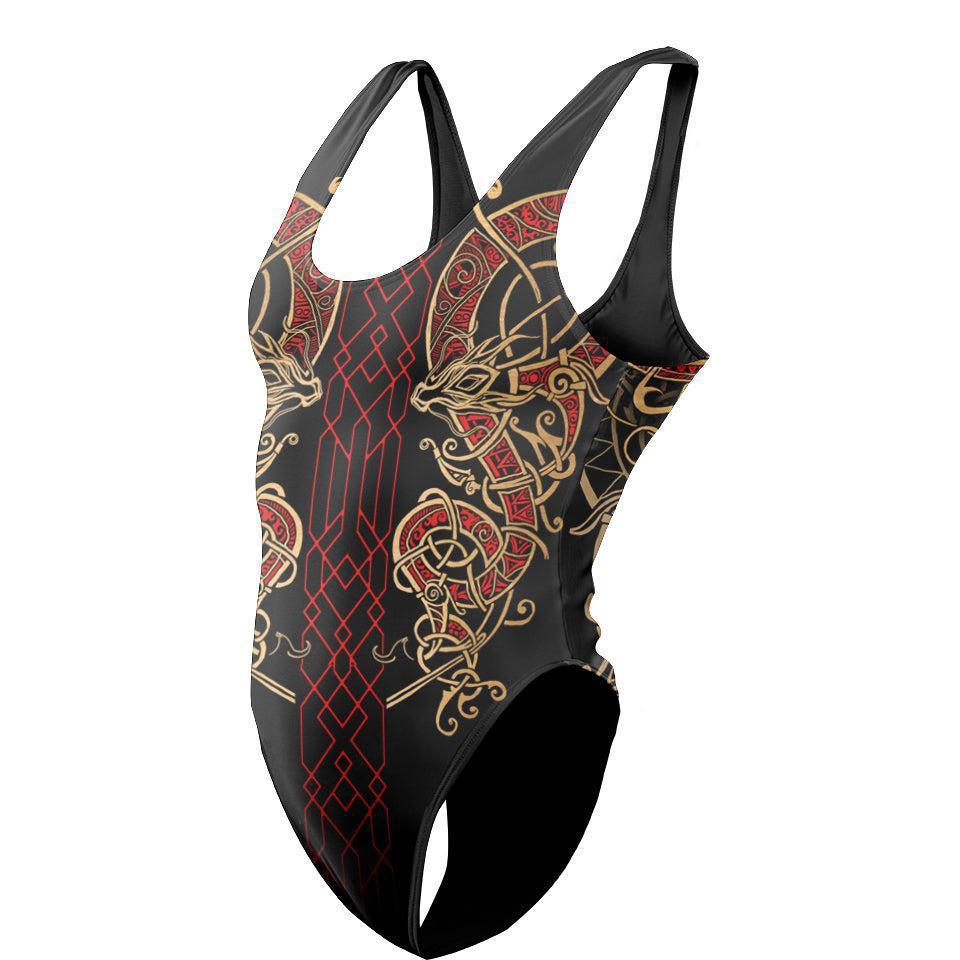 One-Piece Swimsuit S / High Waist-Low Back Loki Swimsuit - Fire Edition LOKI3_SWIMSUIT_V2_SM