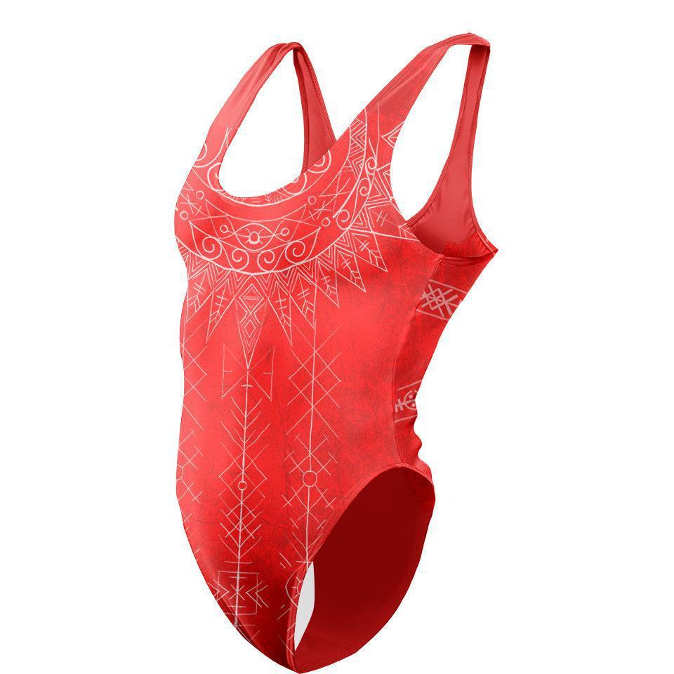One-Piece Swimsuit S / High Waist-Low Back Sol Swimsuit SOL-RED_SWIMSUIT_V2_SM