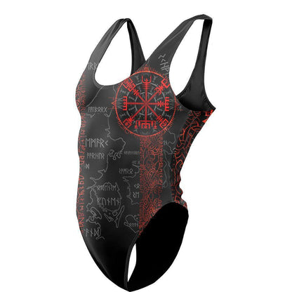 One-Piece Swimsuit SM / High Waist-Low Back Vegvisir Swimsuit - Ember Edition VEGVISIR3_SWIMSUIT_V2_SM