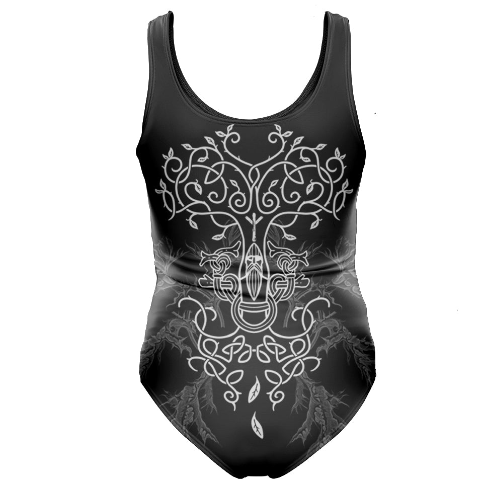 One-Piece Swimsuit Wisdom of Odin Swimsuit