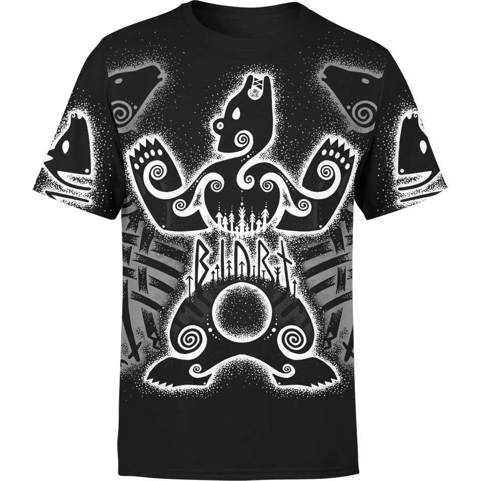 Shirt S Norse Beasts Shirt VIKING-ANIMALS_T-SHIRT-3.0_SM