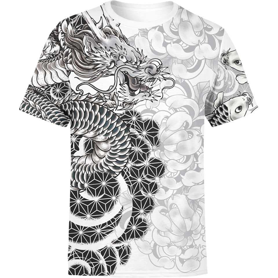 Shirt S Ryu Shirt DRAGON-WHITE_T-SHIRT-3.0_SM