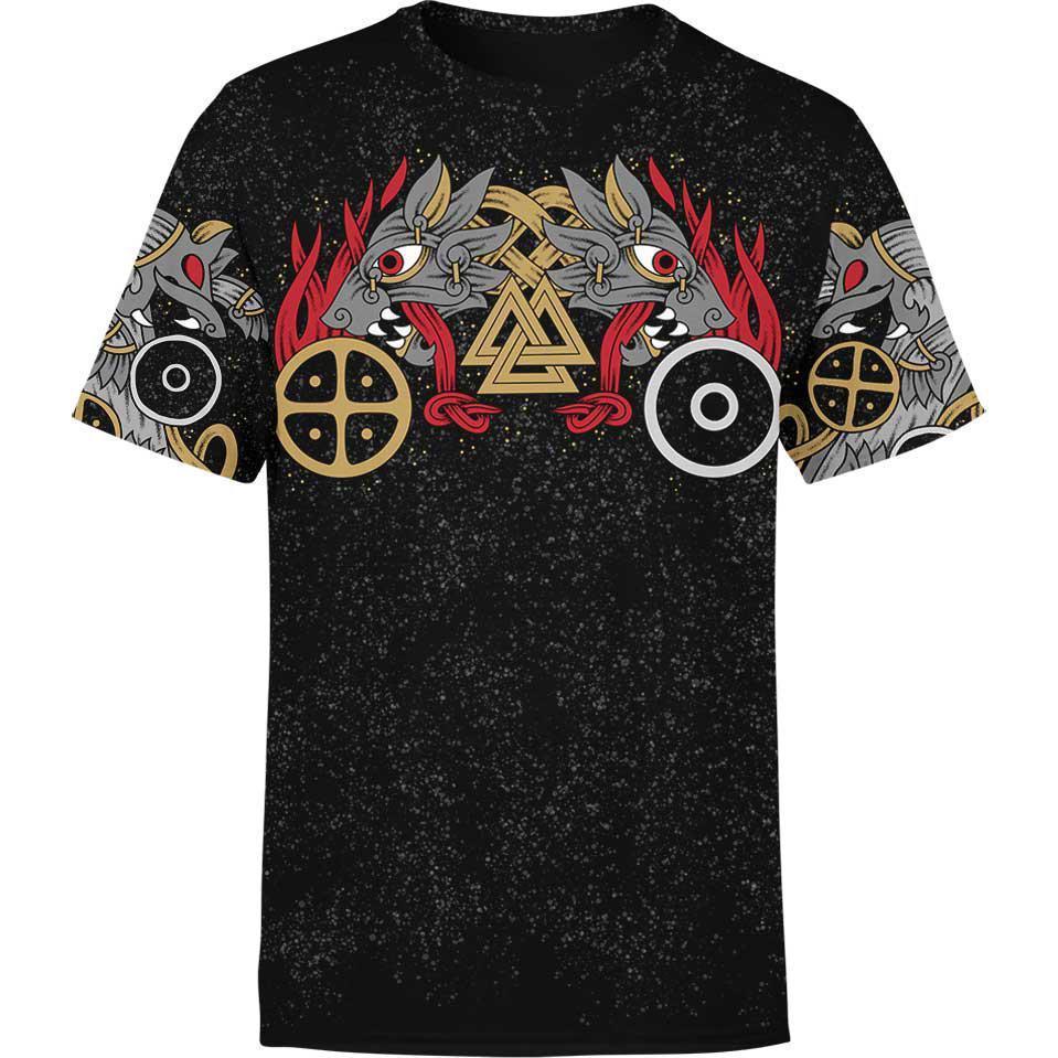 Shirt S Skoll & Hati Shirt VIKING-WOLVES_T-SHIRT-3.0_SM