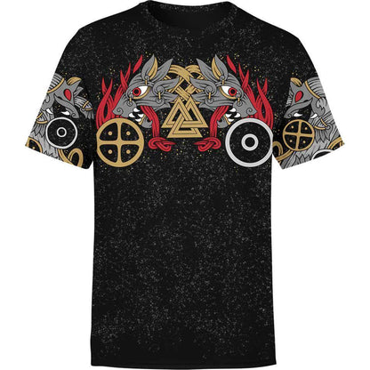 Shirt S Skoll & Hati Shirt VIKING-WOLVES_T-SHIRT-3.0_SM