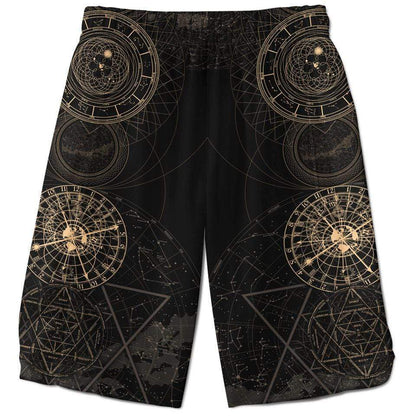 Shorts 28 - XS / Gold Sky Signs Shorts ASTROLOGICAL-YELLOW_WEEKEND-SHORT_28
