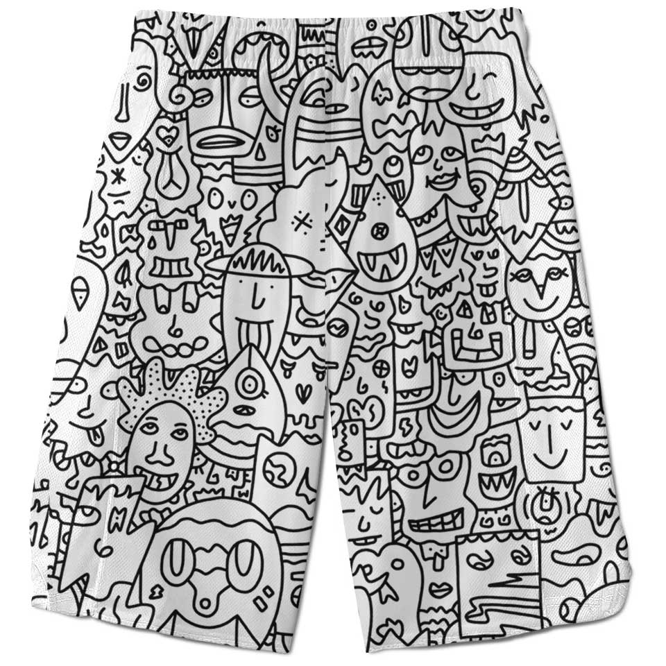 Shorts 28 - XS / Plain Pretty Done's Doodle Shorts DONE-DOODLE_WEEKEND-SHORT_28