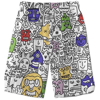 Shorts 28 - XS / Pop Pretty Done's Doodle Shorts DONE-DOODLE-CL_WEEKEND-SHORT_28