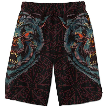 Shorts 28 - XS / Red Lone Wolf Shorts WOLF-RED_WEEKEND-SHORT_28