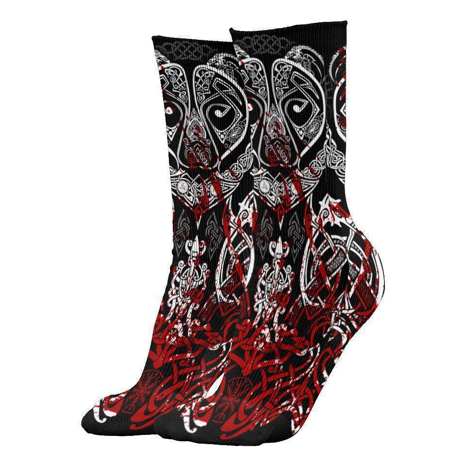 Socks Black Berserker Socks-Limited BERSERKER-BLOOD_CREW-SOCKS