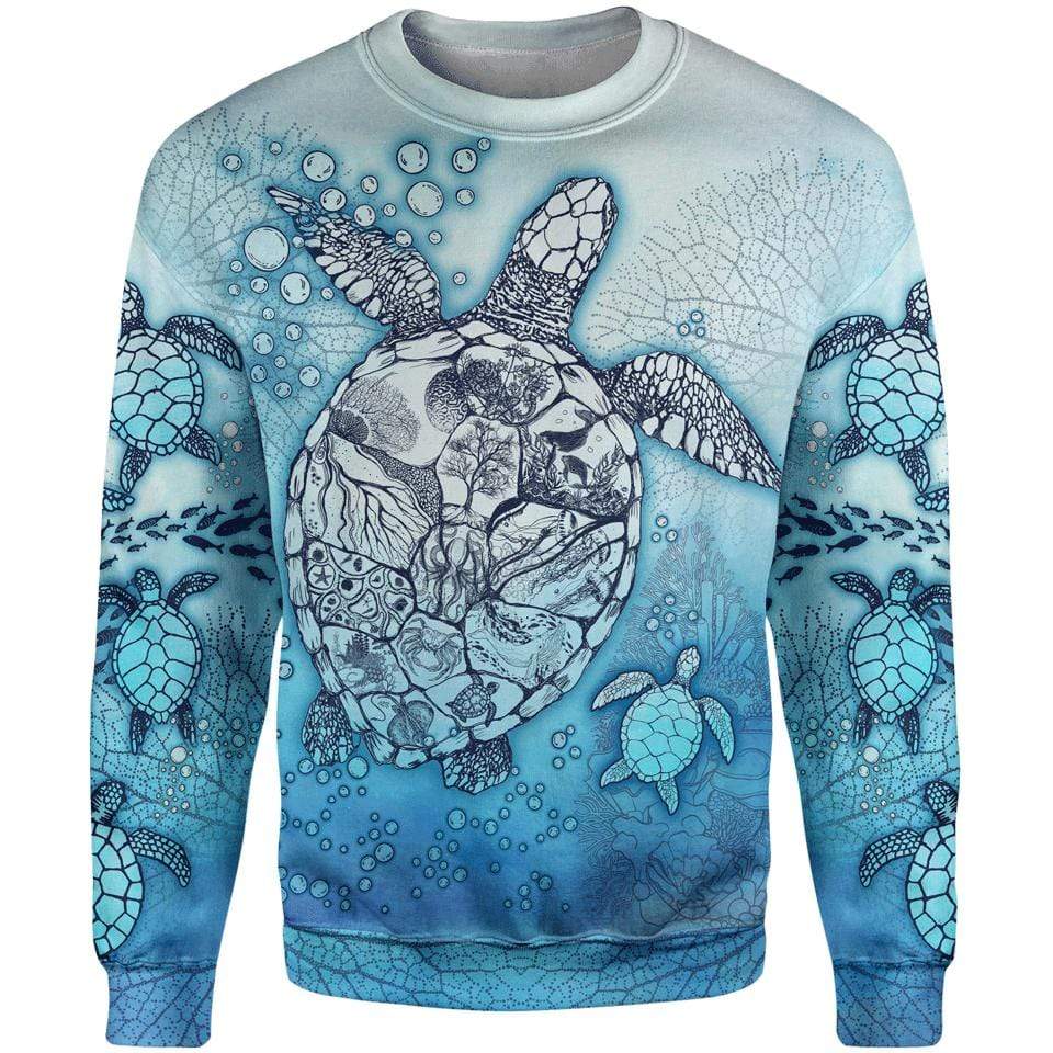 Sweater S / Blue Ocean Life Sweater OCEAN-LIFE-BLUE_SWEATSHIRT-3.0_SM