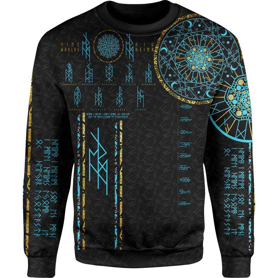 Sweater S Nine Worlds Sweater - Night Edition 7WORLD_SWEATSHIRT-3.0_SM