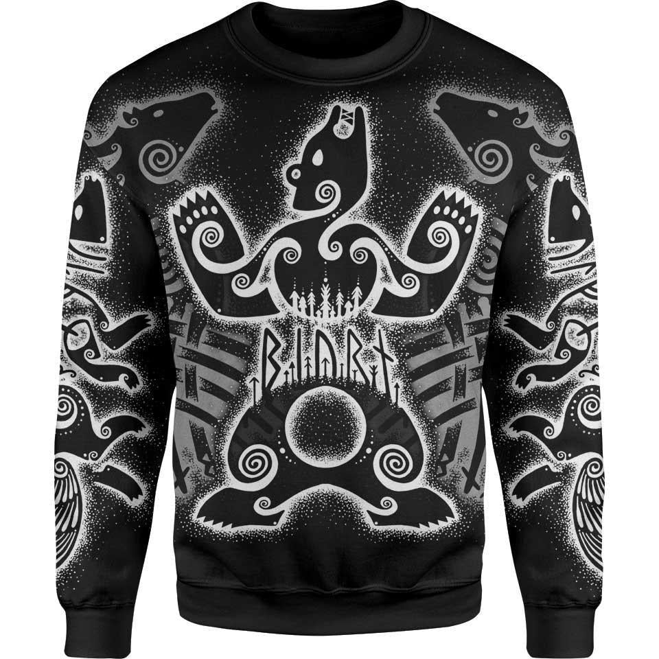 Sweater S Norse Beasts Sweater VIKING-ANIMAL_SWEATSHIRT-3.0_SM