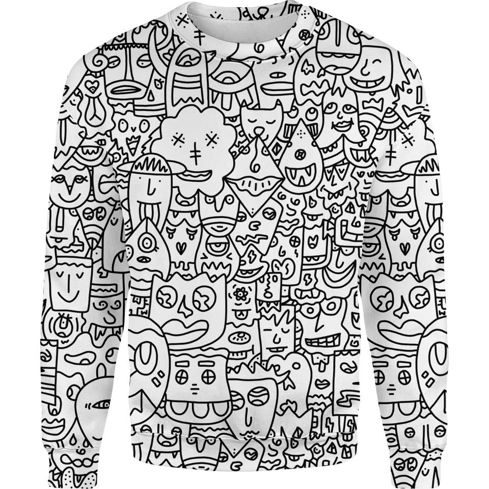 Sweater S / Plain Pretty Done's Doodle Sweater DONE-DOODLE_SWEATSHIRT-3.0_SM