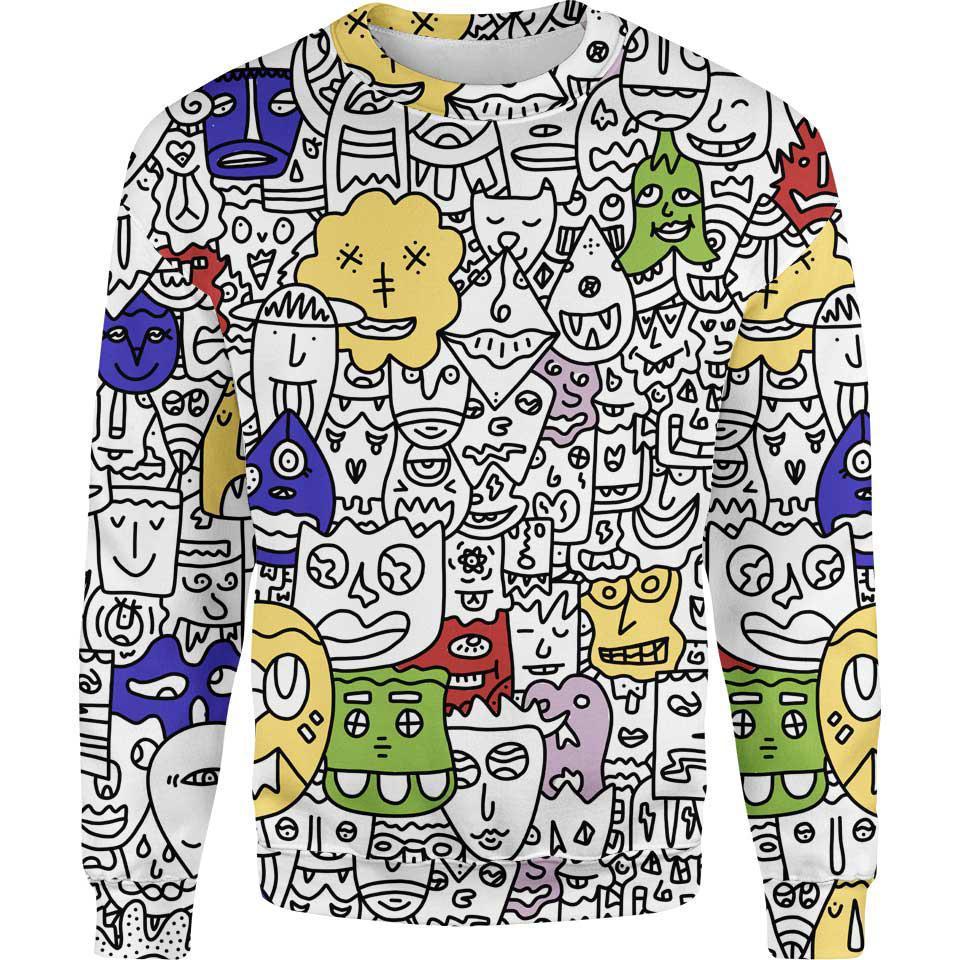 Sweater S / Pop Pretty Done's Doodle Sweater DONE-DOODLE-CL_SWEATSHIRT-3.0_SM