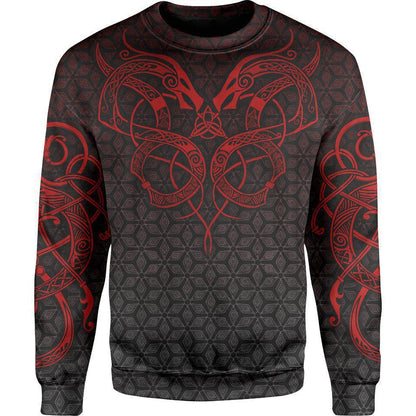 Sweater S World Serpent Sweater - Limited SERPENT-RED_SWEATSHIRT-3.0_SM