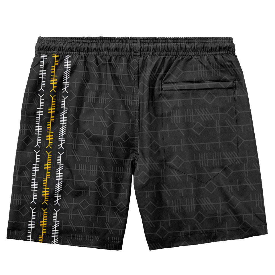 Swim Trunks Ogham Swim Trunks - Black Edition