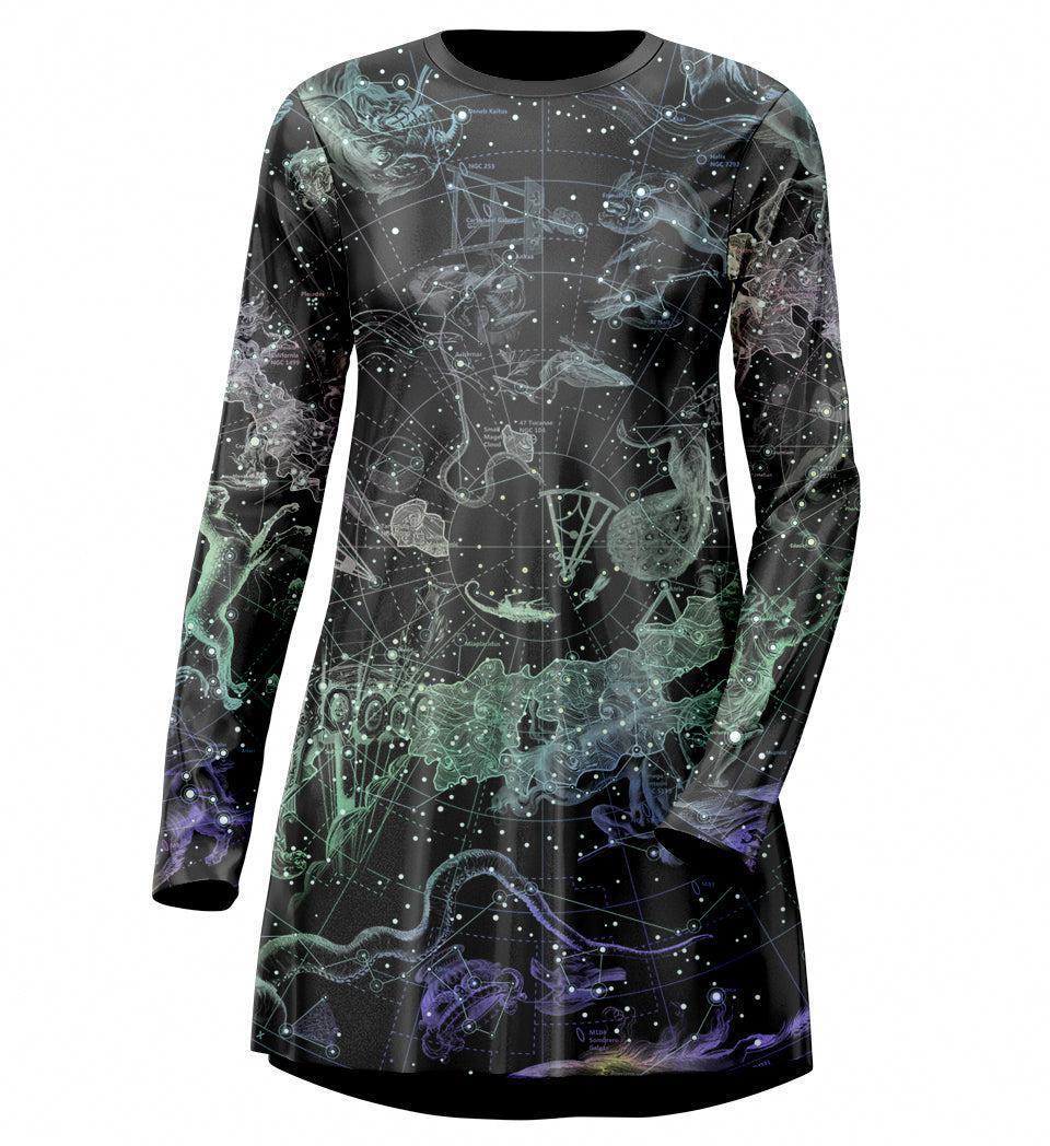 Tee Dress 2XS Constellations Tee Dress 525_LS-SwingDr_XXS_CONSTELLATIONS