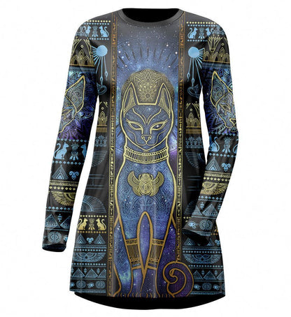 Tee Dress XXS Bastet Tee Dress 525_LS-SwingDr_XXS_BASTET