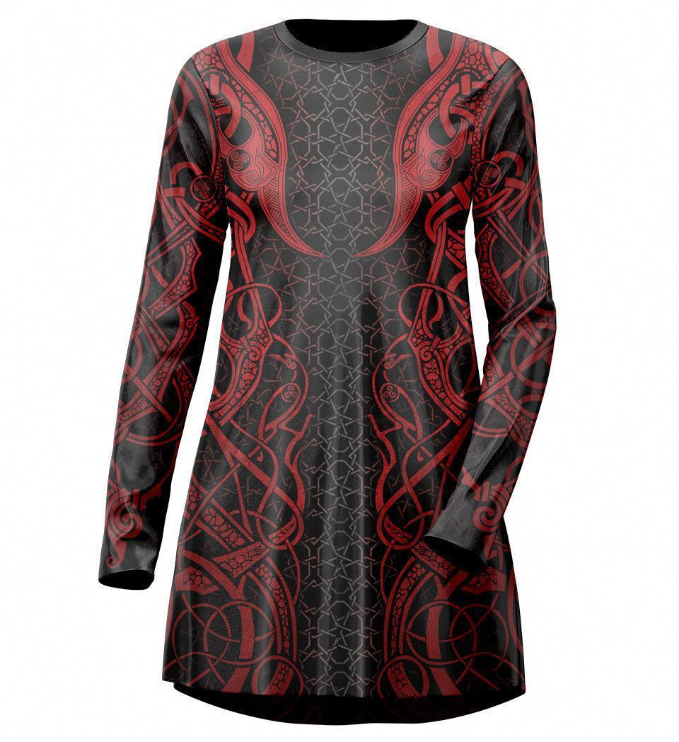 Tee Dress XXS Freya Tee Dress 525_LS-SwingDr_XXS_FREYA-RED