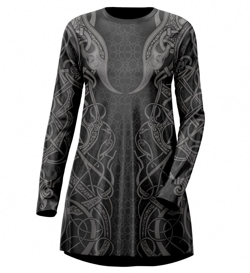Tee Dress XXS Ghost Tee Dress 525_LS-SwingDr_XXS_FREYA-GRAY