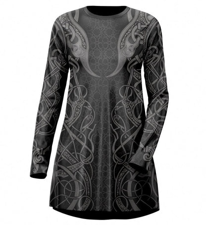 Tee Dress XXS Ghost Tee Dress 525_LS-SwingDr_XXS_FREYA-GRAY