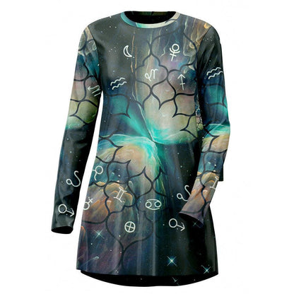 Tee Dress XXS Nebula Tee Dress 525_LS-SwingDr_XXS_NEBULA
