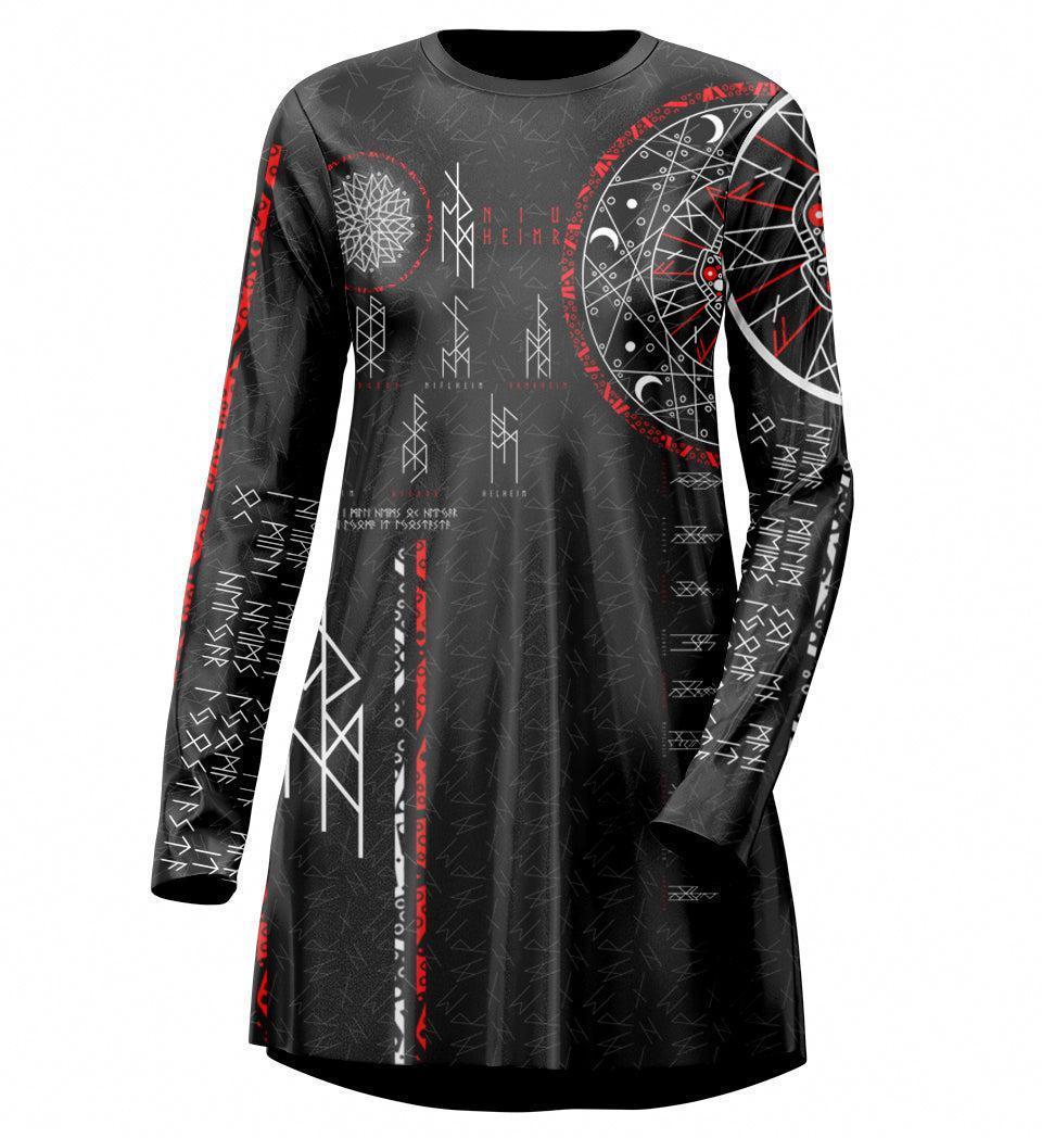 Tee Dress XXS Nine Worlds Tee Dress 525_LS-SwingDr_XXS_NINE-WORLDS