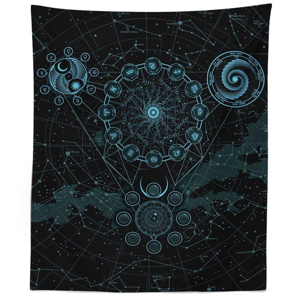 Wall Tapestry 60x80 / Original Sky Signs Wall Tapestry SKYSIGNS-BLUE_TAPESTRY-60x80