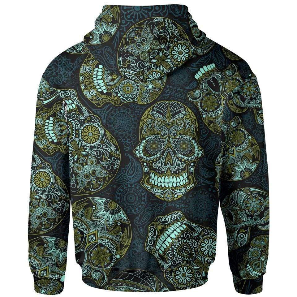 Day of the Dead Zip Hoodie Lunafide