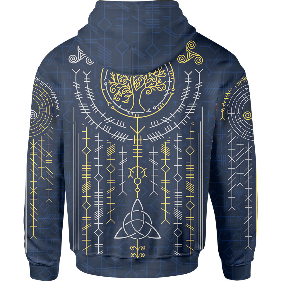 Zip-Hoodie Ogham Zip Hoodie