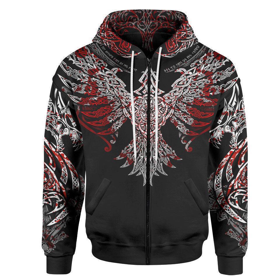 Zip-Hoodie S Huginn Zip Hoodie - Limited HUGGIN-BLOODY_ZIP-HOODIE-2.0_SM